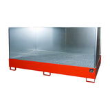 BAUER Südlohn Auffangwanne Typ AW 1000-10F/SW RAL 3000 Feuerrot - Art.-Nr. 4471-70-2000-2