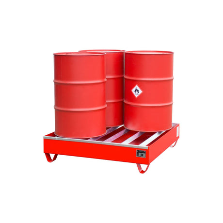 BAUER Südlohn Profilwanne Typ PW 200-4 RAL 3000 Feuerrot - Art.-Nr. 4471-83-0000-2