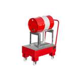 BAUER Südlohn Fahrbare Auffangwanne Auffangwanne Typ AW 60-1 SRF RAL 3000 Feuerrot - Art.-Nr. 4471-94-0000-2