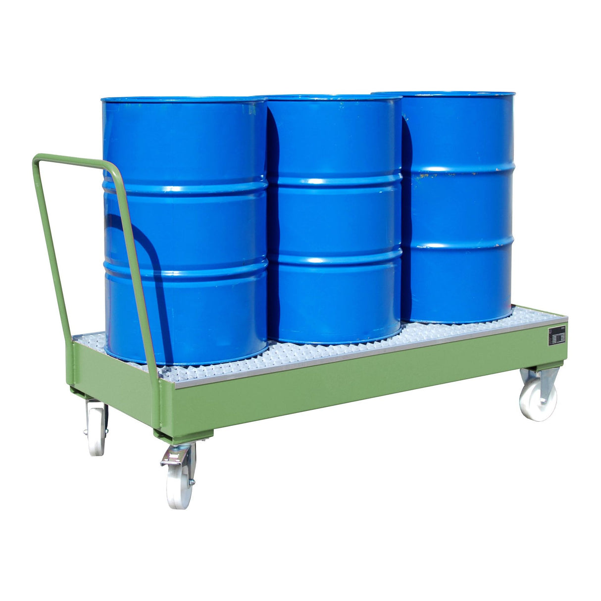 BAUER Südlohn Fahrbare Auffangwanne 2000 Typ 2050 SR / 2051 SR RAL 6011 Resedagrün - Art.-Nr. 4471-95-0000-4