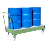 BAUER Südlohn Fahrbare Auffangwanne 2000 Typ 2050 SR / 2051 SR RAL 6011 Resedagrün - Art.-Nr. 4471-95-0000-4