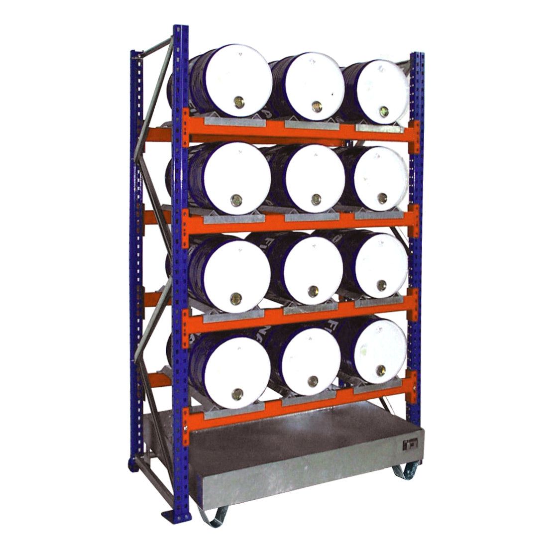 BAUER Südlohn Fassregal mit Auffangwanne Fassregale mit Auffangwannen 3000 Typ 3006 - Art.-Nr. 4473-07-0000-7