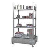 BAUER Südlohn Kleingebinderegal mit Auffangwanne Kleingebinderegale mit Auffangwannen 3000 Typ 3021-4E - Art.-Nr. 4473-25-0000-7