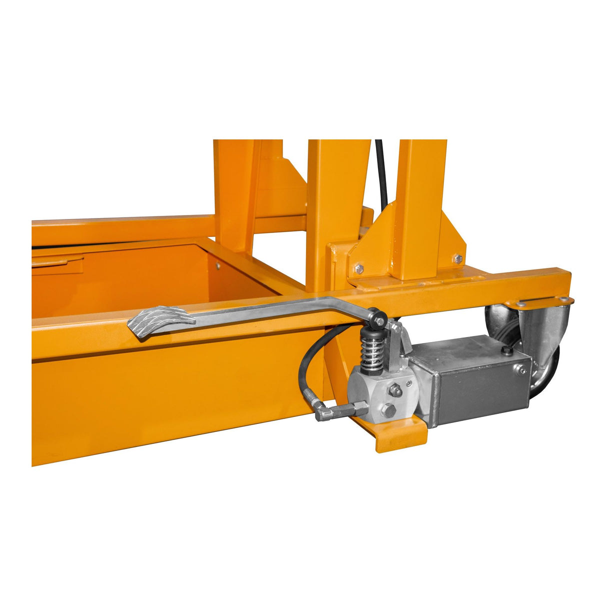 BAUER Südlohn Mülltonnen-Kippstation Typ MKS-F RAL 2000 Gelborange - Art.-Nr. 4476-07-0000-1