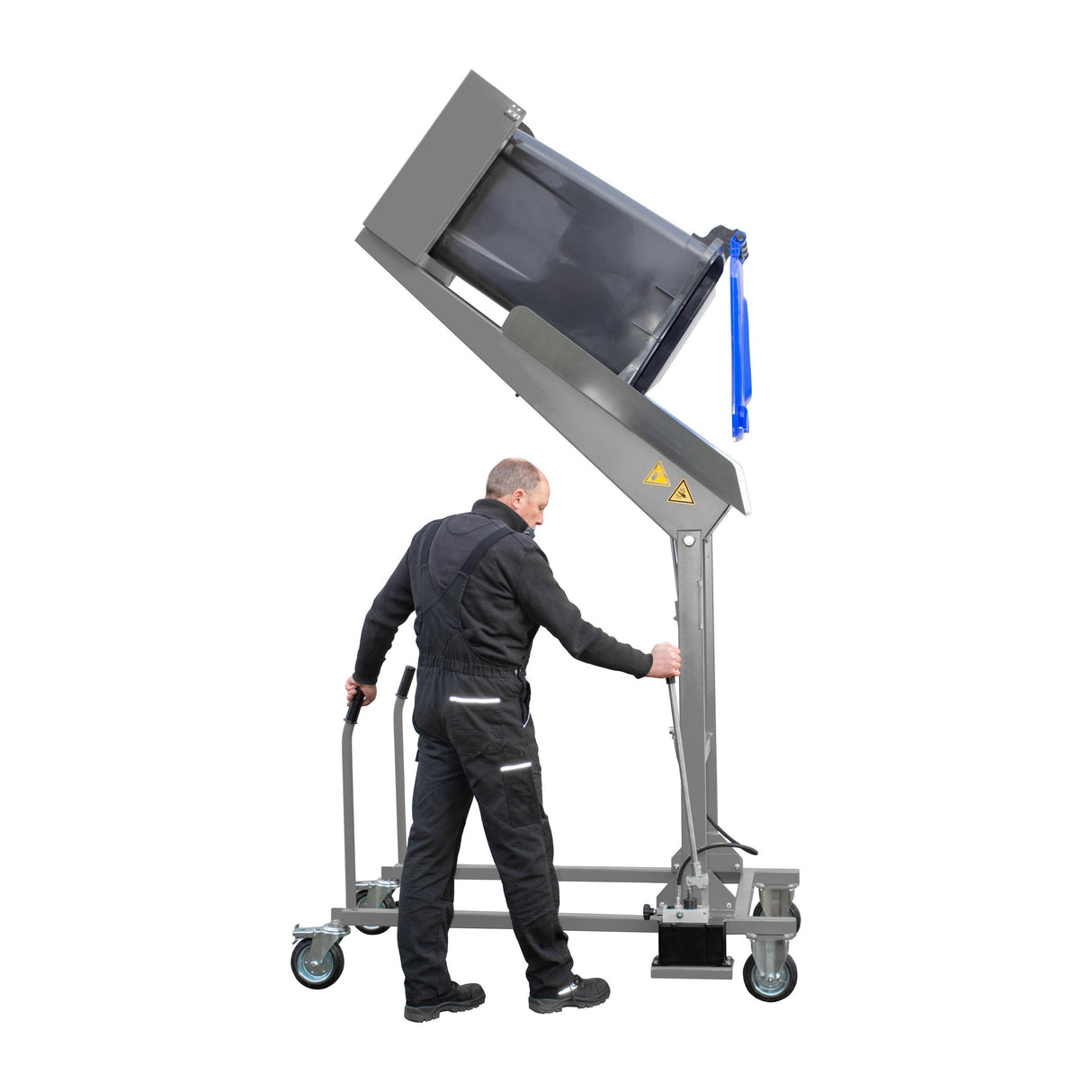 BAUER Südlohn Mülltonnen-Kippstation Typ MKS-H RAL 7005 Mausgrau - Art.-Nr. 4476-08-0000-5