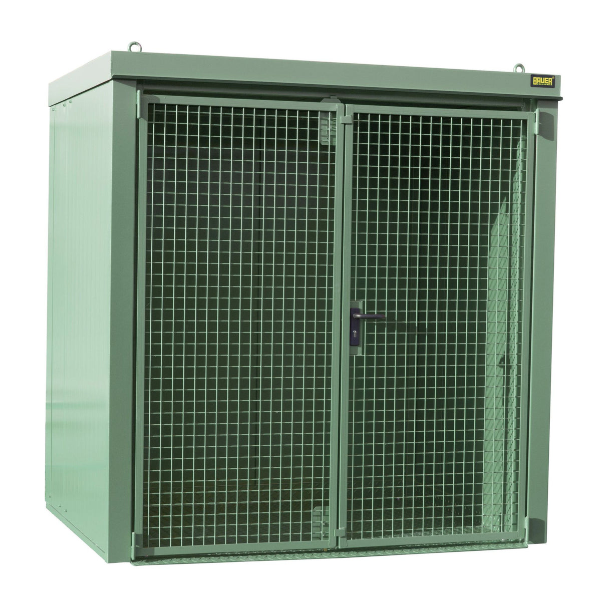 BAUER Südlohn Gasflaschen-Container Typ GFC-B M2 RAL 6011 Resedagrün - Art.-Nr. 4477-32-0000-4