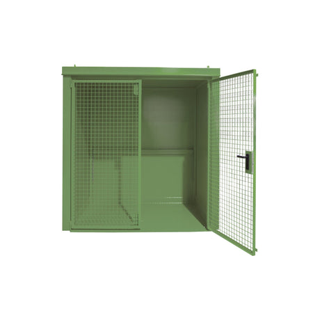 BAUER Südlohn Gasflaschen-Container Typ GFC-B M2 RAL 6011 Resedagrün - Art.-Nr. 4477-32-0000-4