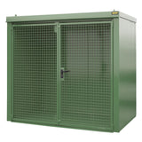 BAUER Südlohn Gasflaschen-Container Typ GFC-B M3 RAL 6011 Resedagrün - Art.-Nr. 4477-33-0000-4