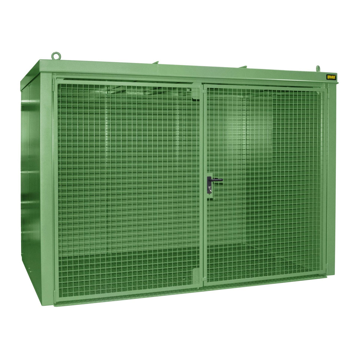 BAUER Südlohn Gasflaschen-Container Typ GFC-B M4 RAL 6011 Resedagrün - Art.-Nr. 4477-34-0000-4