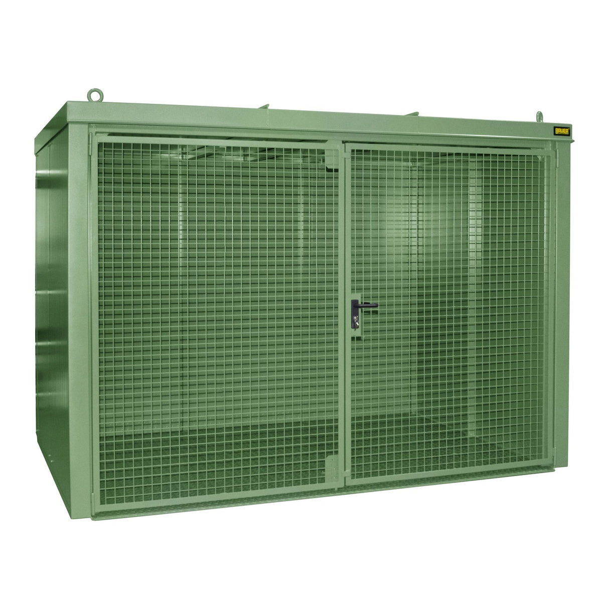 BAUER Südlohn Gasflaschen-Container Typ GFC-B M5 RAL 6011 Resedagrün - Art.-Nr. 4477-35-0000-4