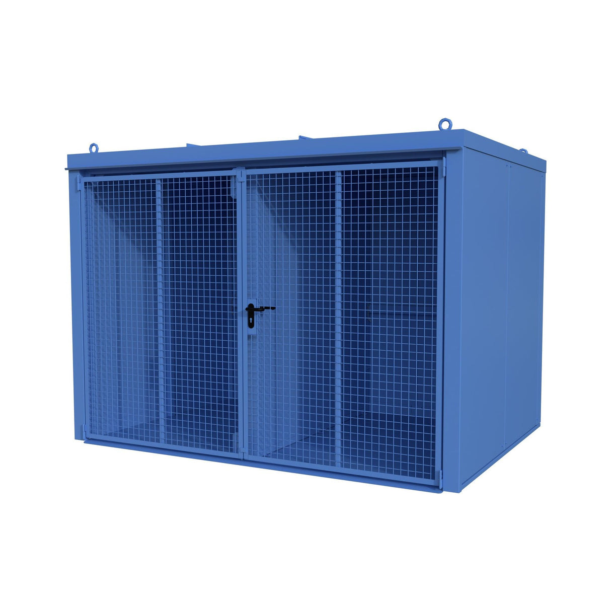 BAUER Südlohn Gasflaschen-Container Typ GFC-B/W M5 RAL 5012 Lichtblau - Art.-Nr. 4477-35-1000-3
