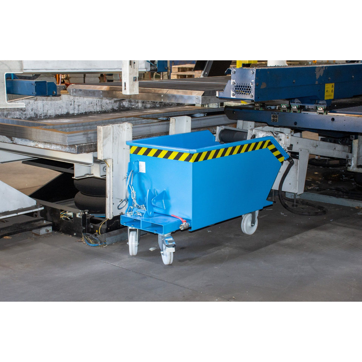 BAUER Südlohn Späne-Kippbehälter Typ GU-E 300 RAL 5012 Lichtblau - Art.-Nr. 4479-40-0000-3