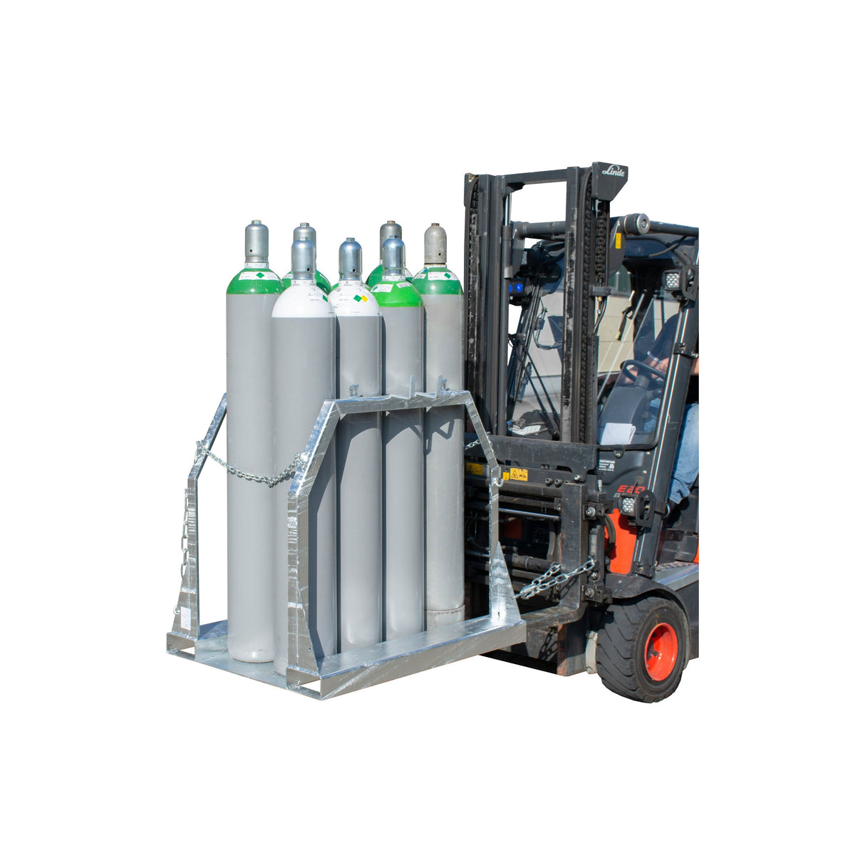 BAUER Südlohn Stahlflaschen-Palette Typ SFP 8 - Art.-Nr. 4481-02-0000-7