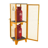 BAUER Südlohn Gasflaschen-Depot Typ GFD-R 2 RAL 2000 Gelborange - Art.-Nr. 4495-01-0000-1