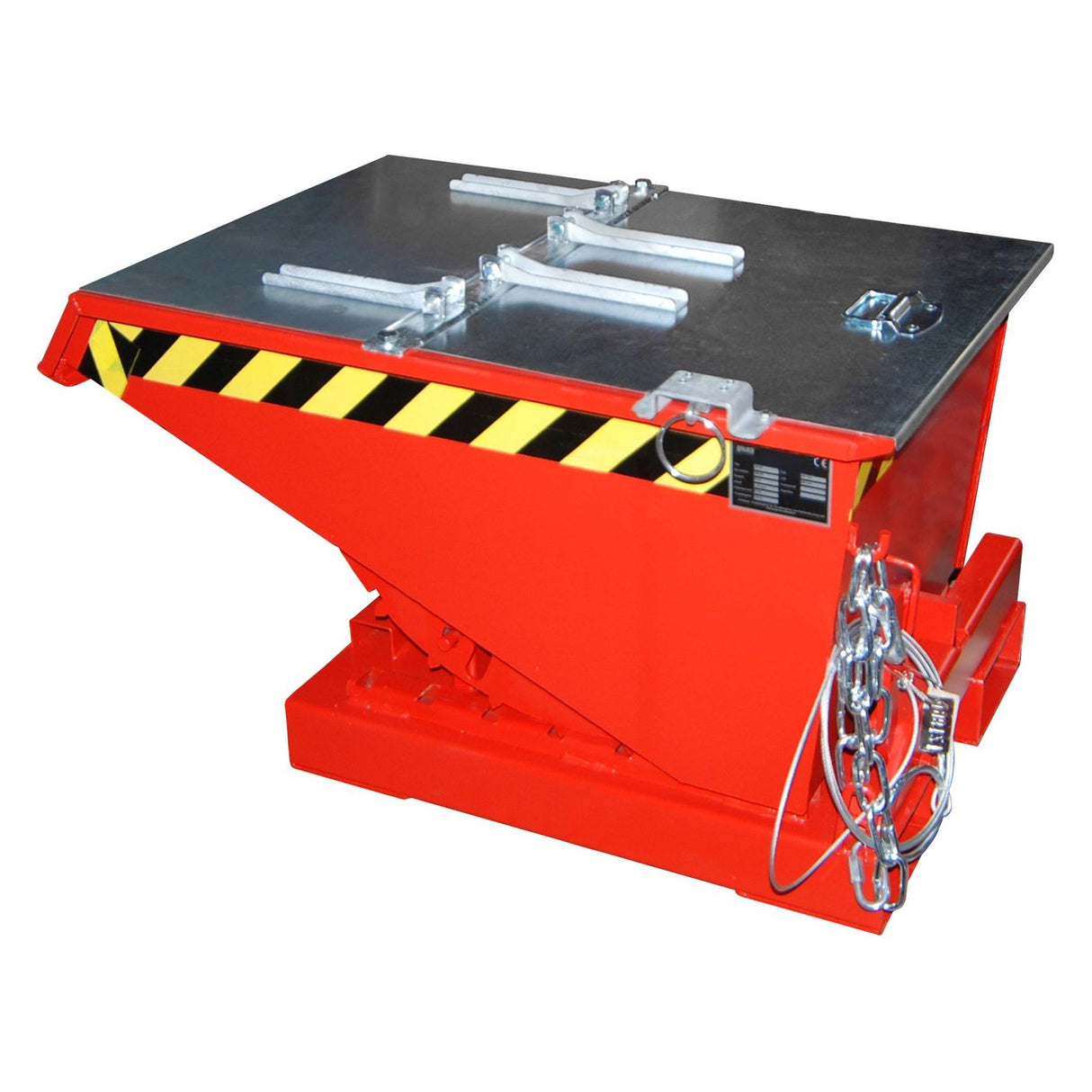 BAUER Südlohn Kippbehälter ® Typ EXPO 150 RAL 3000 Feuerrot - Art.-Nr. 4498-07-0000-2