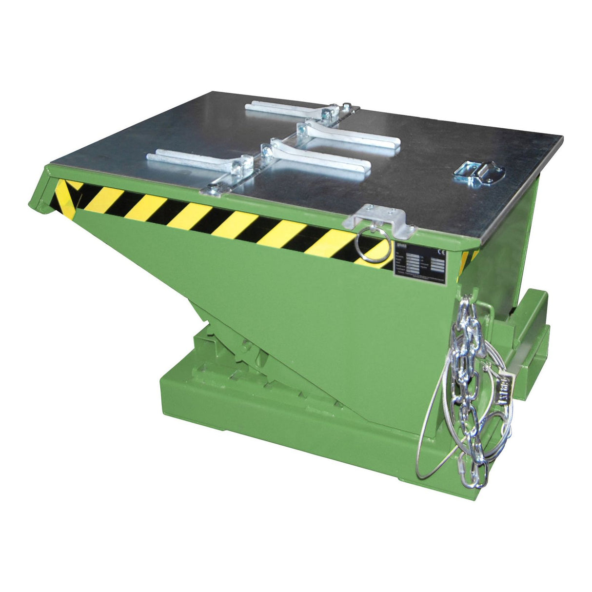 BAUER Südlohn Kippbehälter ® Typ EXPO 150 RAL 6011 Resedagrün - Art.-Nr. 4498-07-0000-4