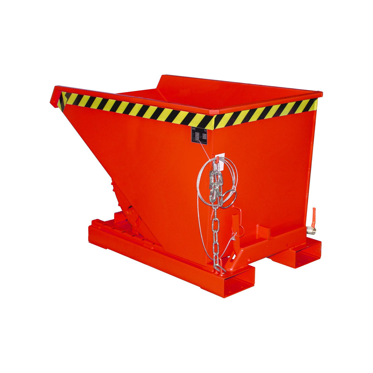 BAUER Südlohn Späne-Kippbehälter ®-E Typ EXPO-E 300 RAL 3000 Feuerrot - Art.-Nr. 4498-50-0000-2