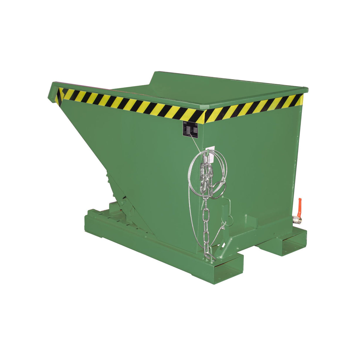 BAUER Südlohn Späne-Kippbehälter ®-E Typ EXPO-E 300 RAL 6011 Resedagrün - Art.-Nr. 4498-50-0000-4