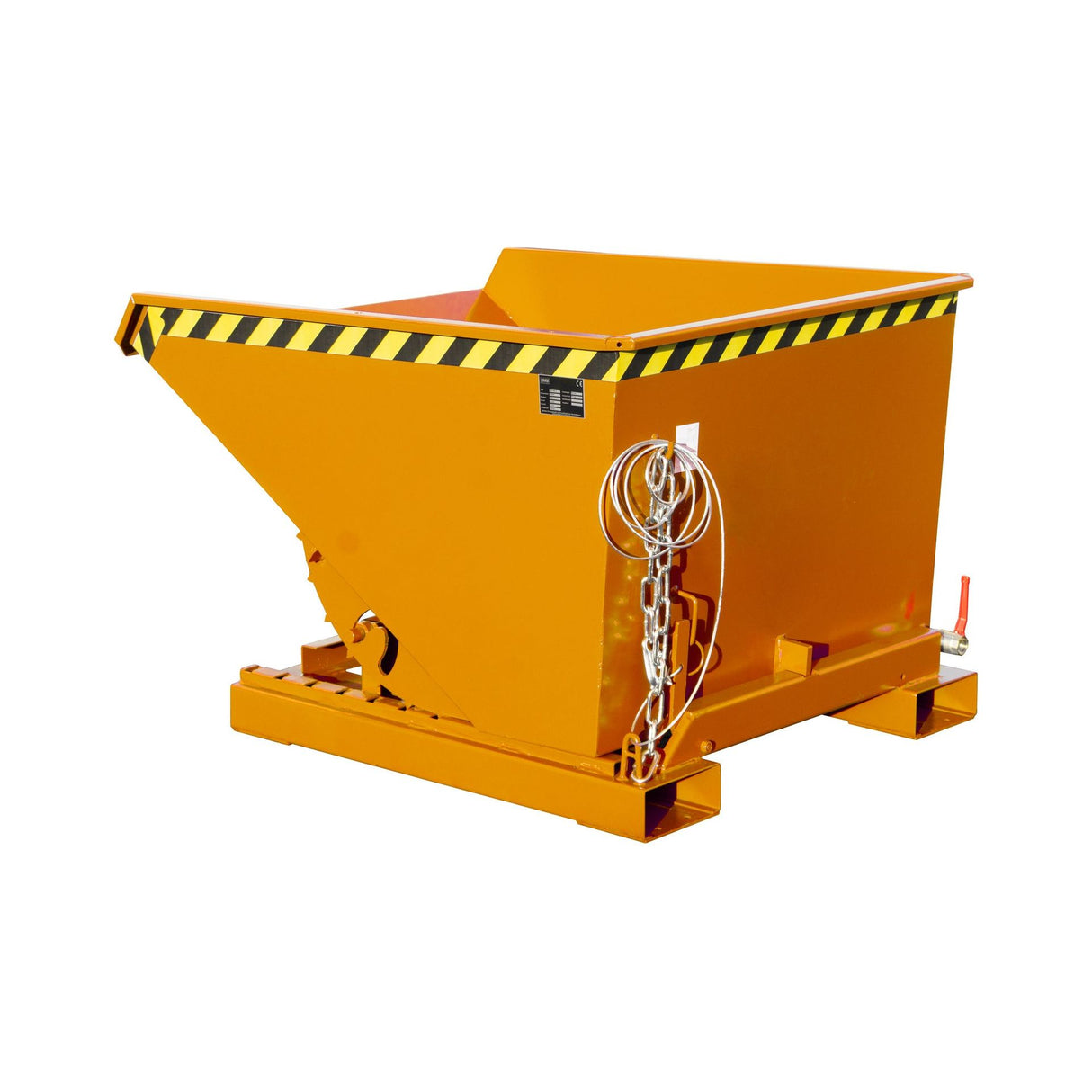 BAUER Südlohn Späne-Kippbehälter ®-E Typ EXPO-E 600 RAL 2000 Gelborange - Art.-Nr. 4498-51-0000-1