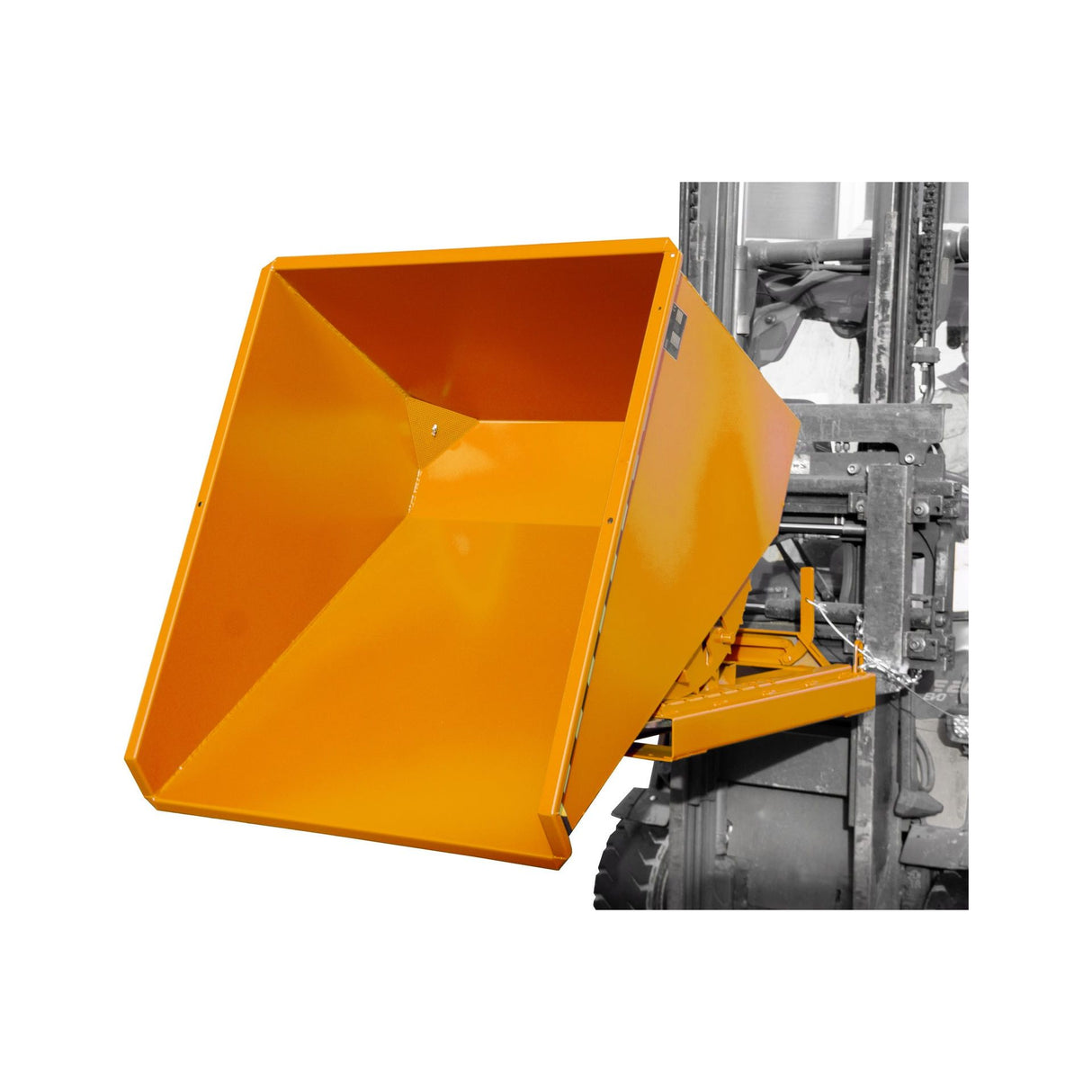 BAUER Südlohn Späne-Kippbehälter ®-E Typ EXPO-E 600 RAL 2000 Gelborange - Art.-Nr. 4498-51-0000-1