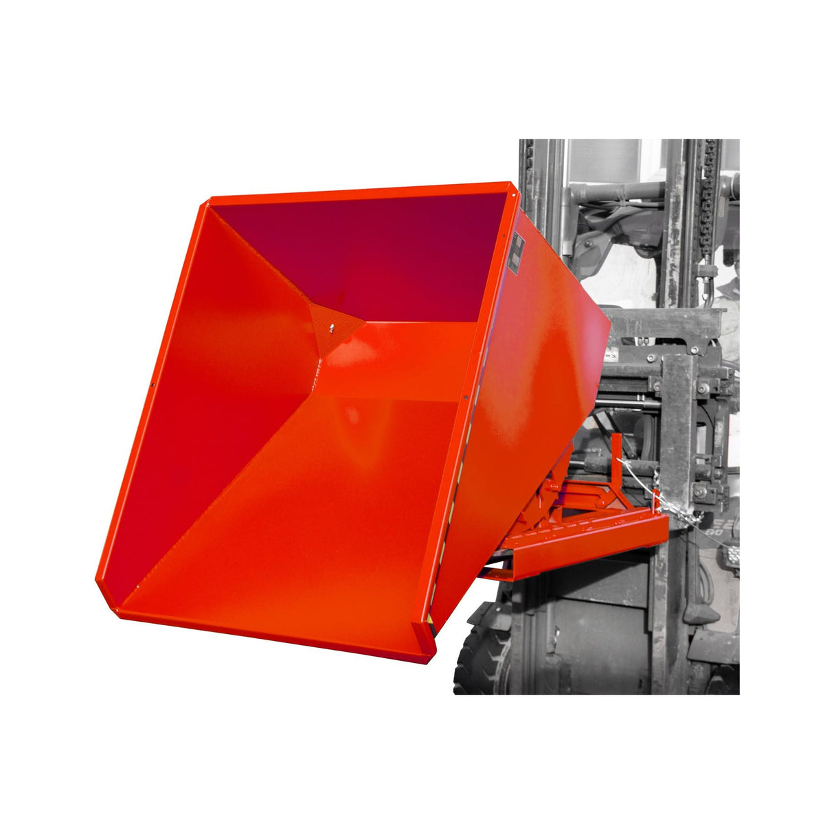 BAUER Südlohn Späne-Kippbehälter ®-E Typ EXPO-E 600 RAL 3000 Feuerrot - Art.-Nr. 4498-51-0000-2