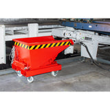 BAUER Südlohn Späne-Kippbehälter ®-E Typ EXPO-E 150 RAL 3000 Feuerrot - Art.-Nr. 4498-56-0000-2