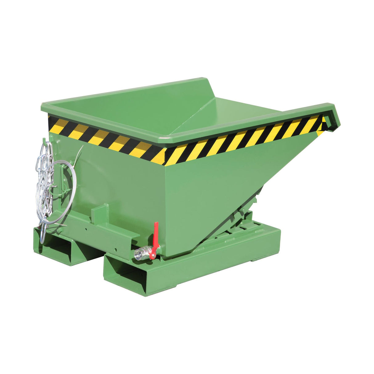 BAUER Südlohn Späne-Kippbehälter ®-E Typ EXPO-E 150 RAL 6011 Resedagrün - Art.-Nr. 4498-56-0000-4