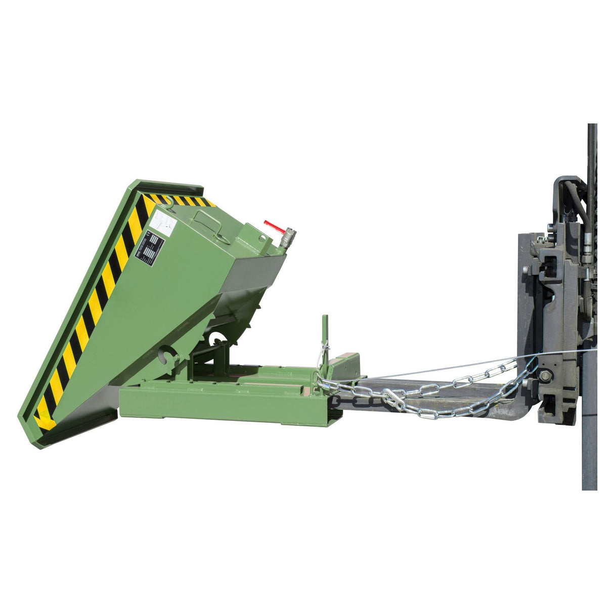 BAUER Südlohn Späne-Kippbehälter ®-E Typ EXPO-E 150 RAL 6011 Resedagrün - Art.-Nr. 4498-56-0000-4