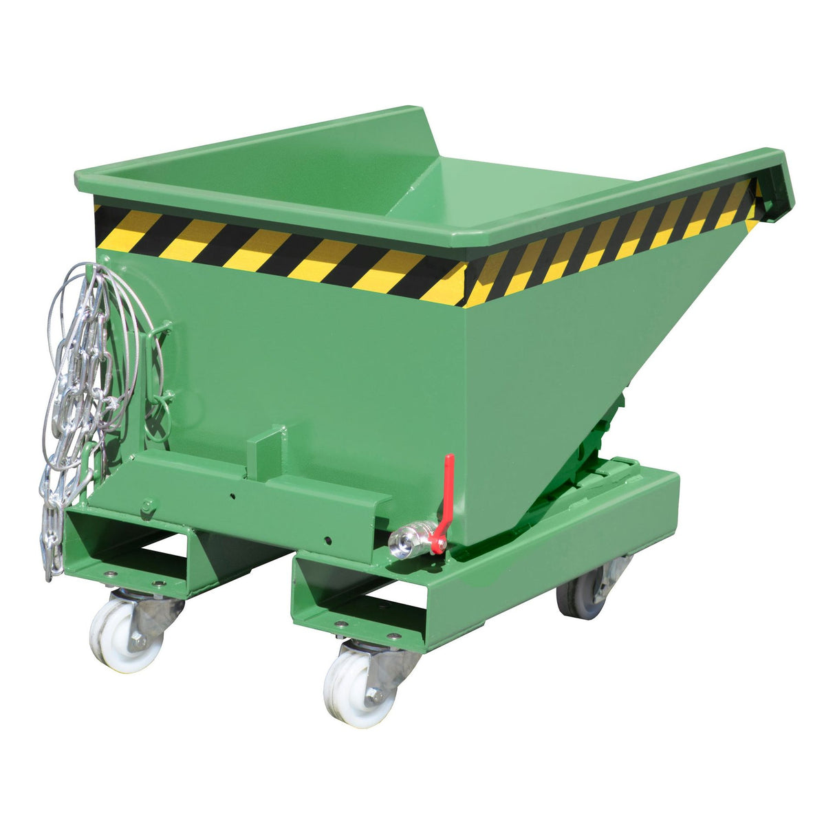 BAUER Südlohn Späne-Kippbehälter ®-E Typ EXPO-E 150 RAL 6011 Resedagrün - Art.-Nr. 4498-56-0000-4