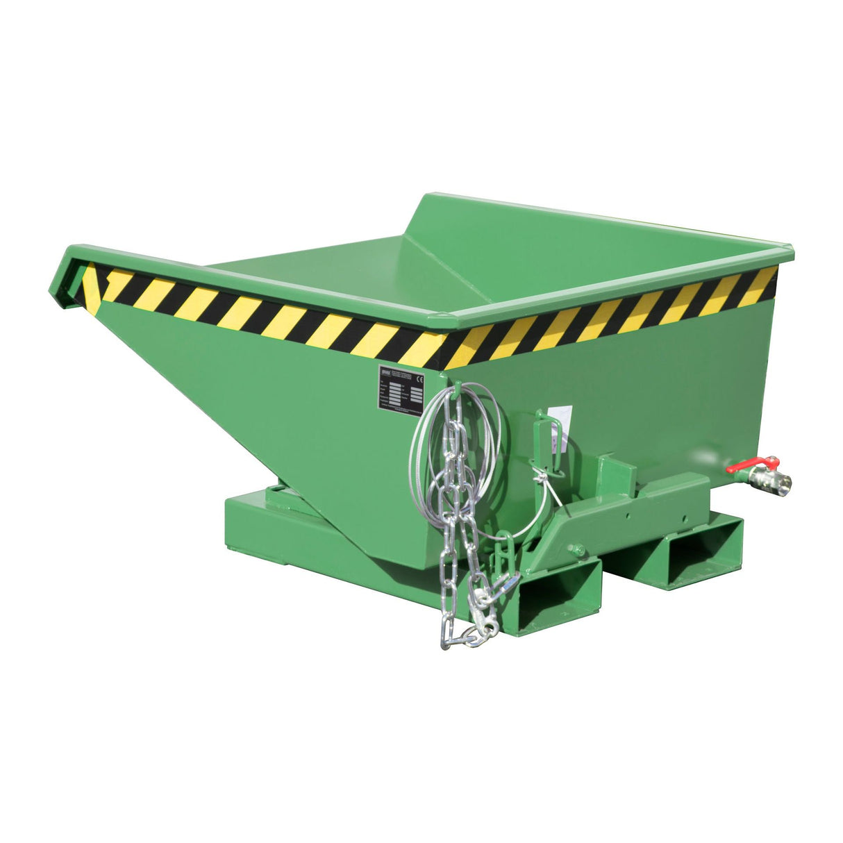 BAUER Südlohn Späne-Kippbehälter ®-E Typ EXPO-E 225 RAL 6011 Resedagrün - Art.-Nr. 4498-57-0000-4