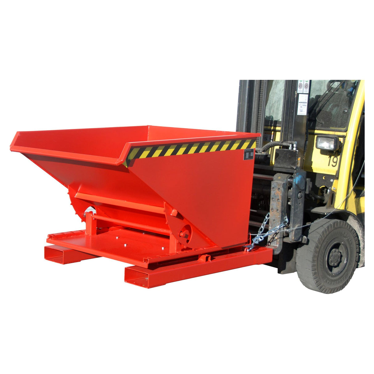 BAUER Südlohn Kippbehälter Typ 3S 600 RAL 3000 Feuerrot - Art.-Nr. 4498-71-0000-2