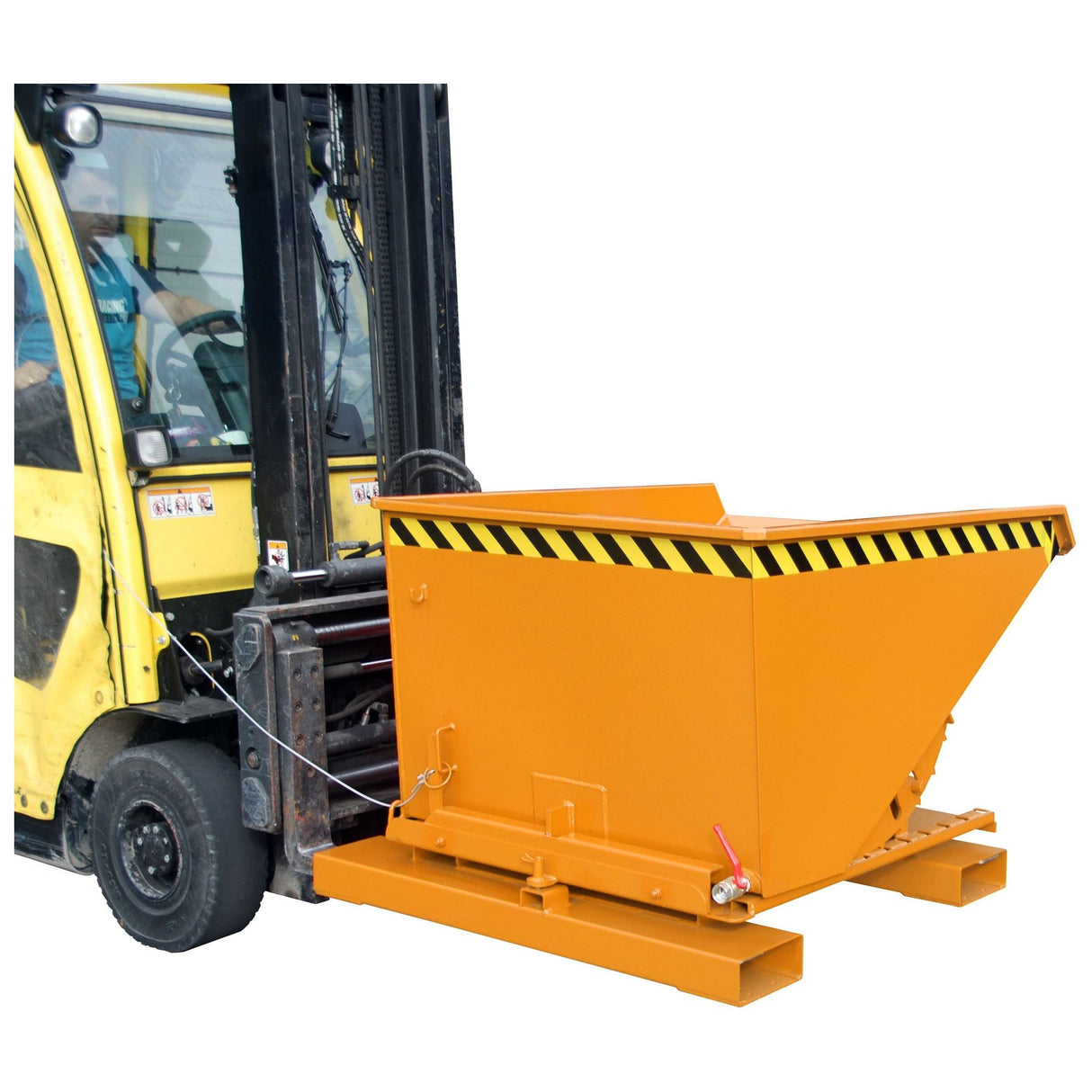 BAUER Südlohn Späne-Kippbehälter Typ S3S 600 RAL 2000 Gelborange - Art.-Nr. 4498-73-0000-1