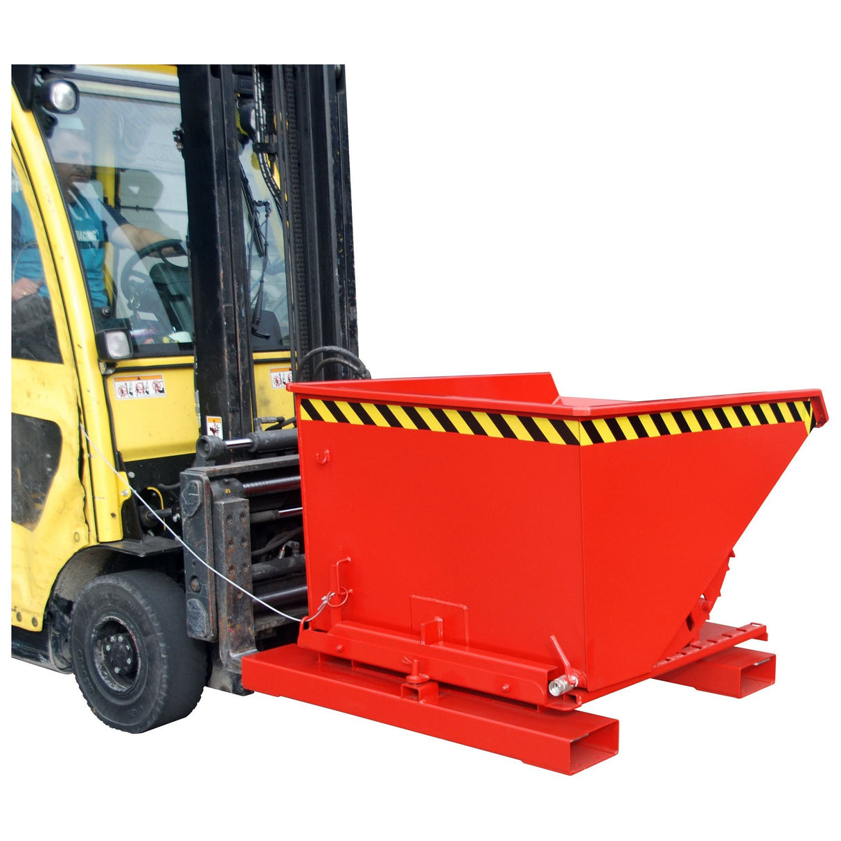 BAUER Südlohn Späne-Kippbehälter Typ S3S 600 RAL 3000 Feuerrot - Art.-Nr. 4498-73-0000-2