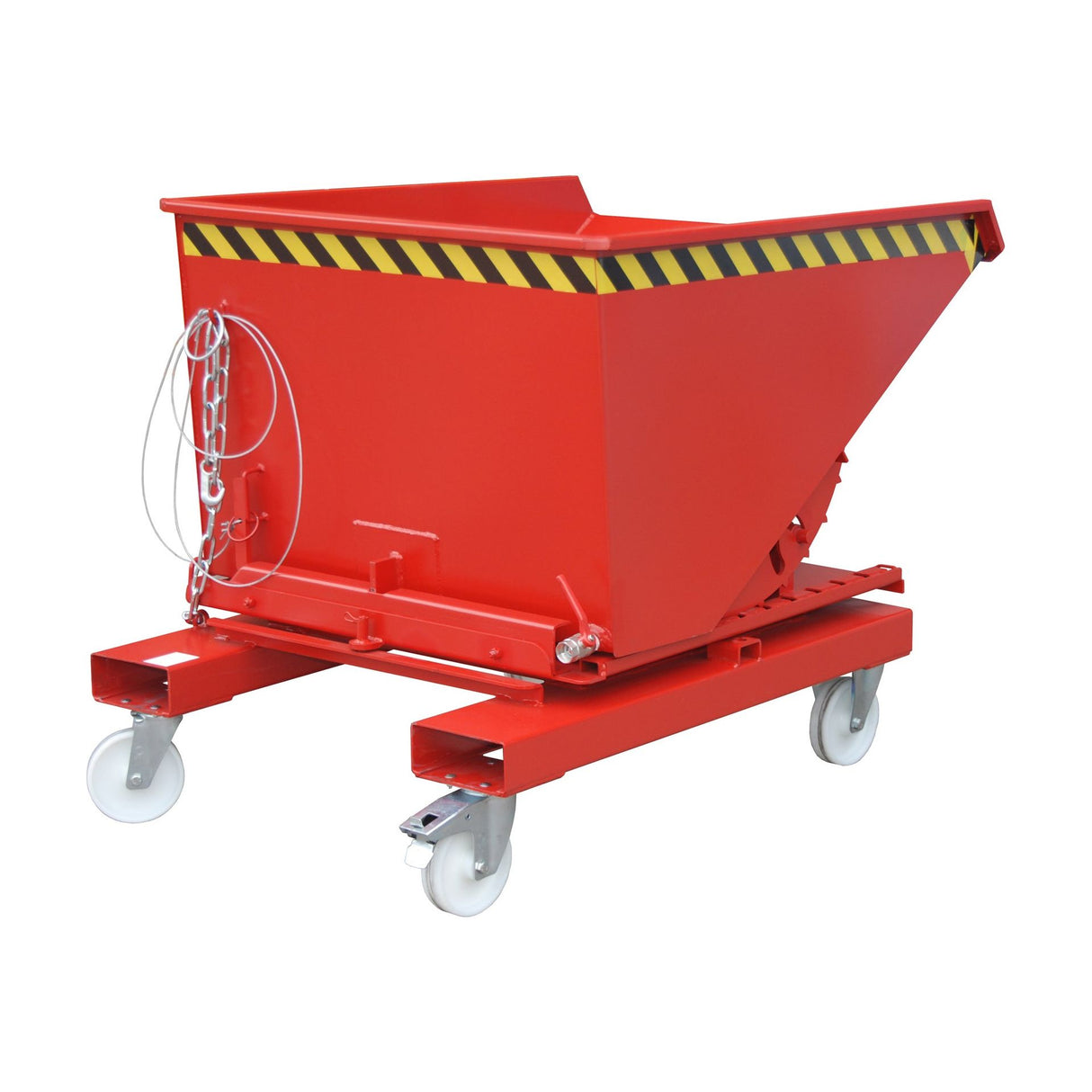 BAUER Südlohn Späne-Kippbehälter Typ S3S 600 RAL 3000 Feuerrot - Art.-Nr. 4498-73-0000-2