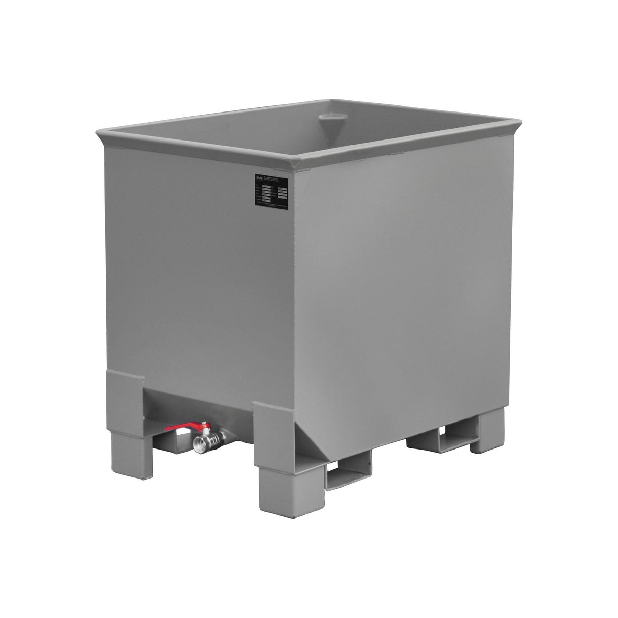 BAUER Südlohn Spänekasten Typ CS 30 RAL 7005 Mausgrau - Art.-Nr. 4511-04-4500-5