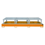 BAUER Südlohn Auffangwanne Typ AWA 1000-3 RAL 2000 Gelborange - Art.-Nr. 4518-20-0000-1