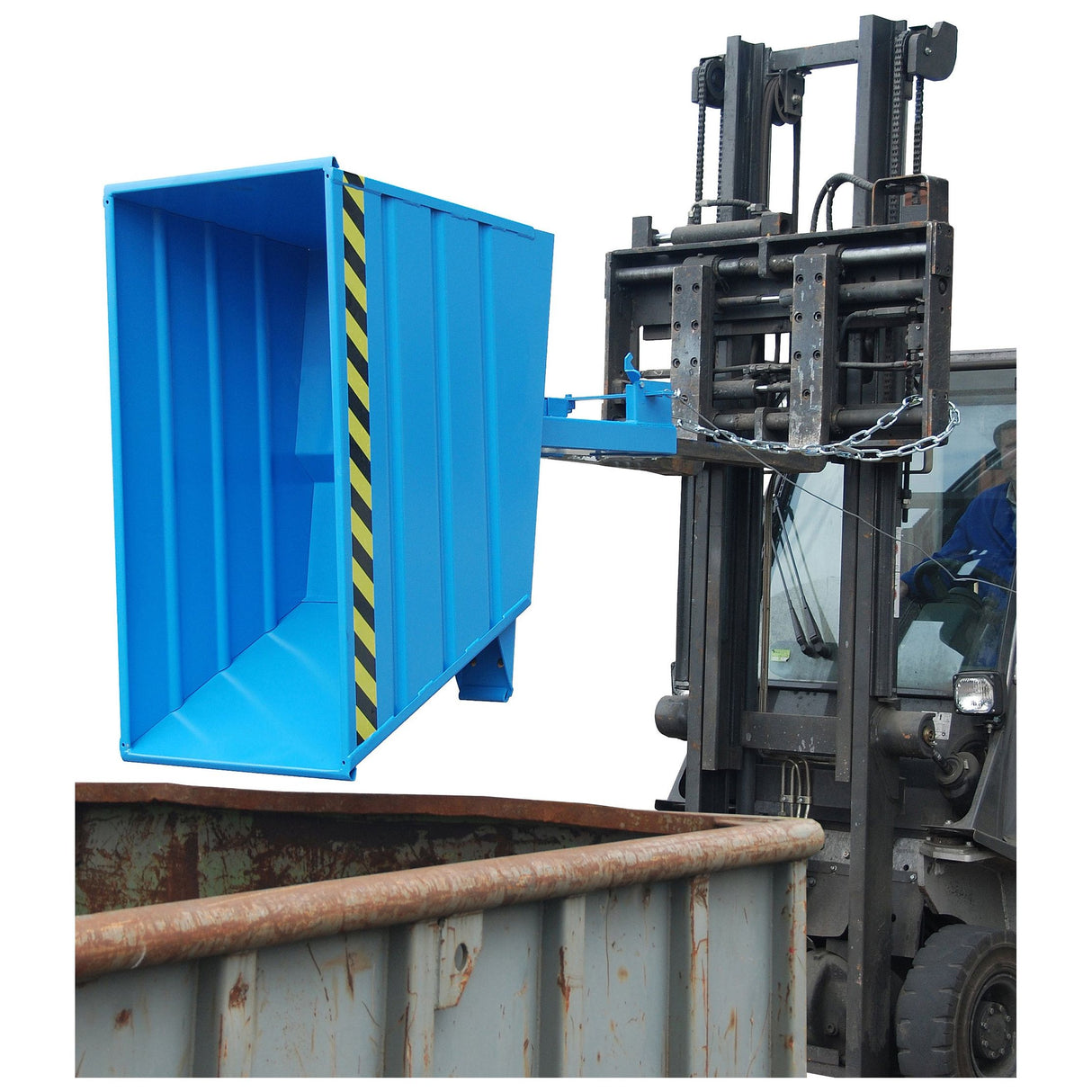 BAUER Südlohn Kippbehälter Typ VD 500 RAL 5012 Lichtblau - Art.-Nr. 4535-10-0000-3