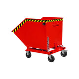 BAUER Südlohn Späne-Kippmulde Typ SKK 800 RAL 3000 Feuerrot - Art.-Nr. 4541-11-0000-2