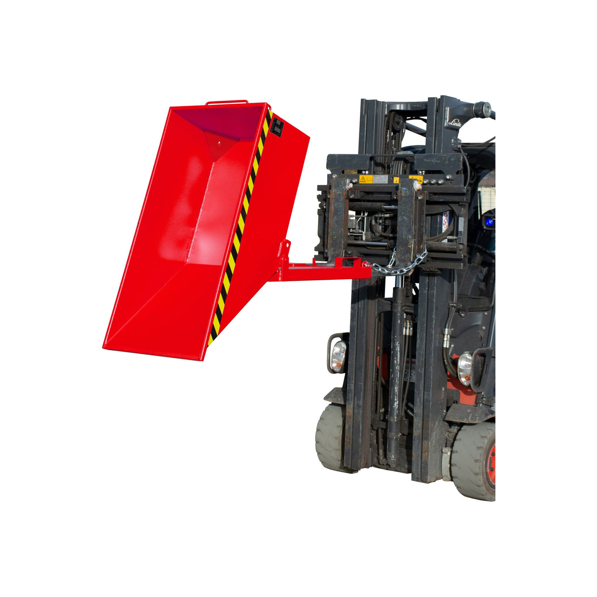 BAUER Südlohn Späne-Kippmulde Typ SKN 250 RAL 3000 Feuerrot - Art.-Nr. 4541-13-0000-2