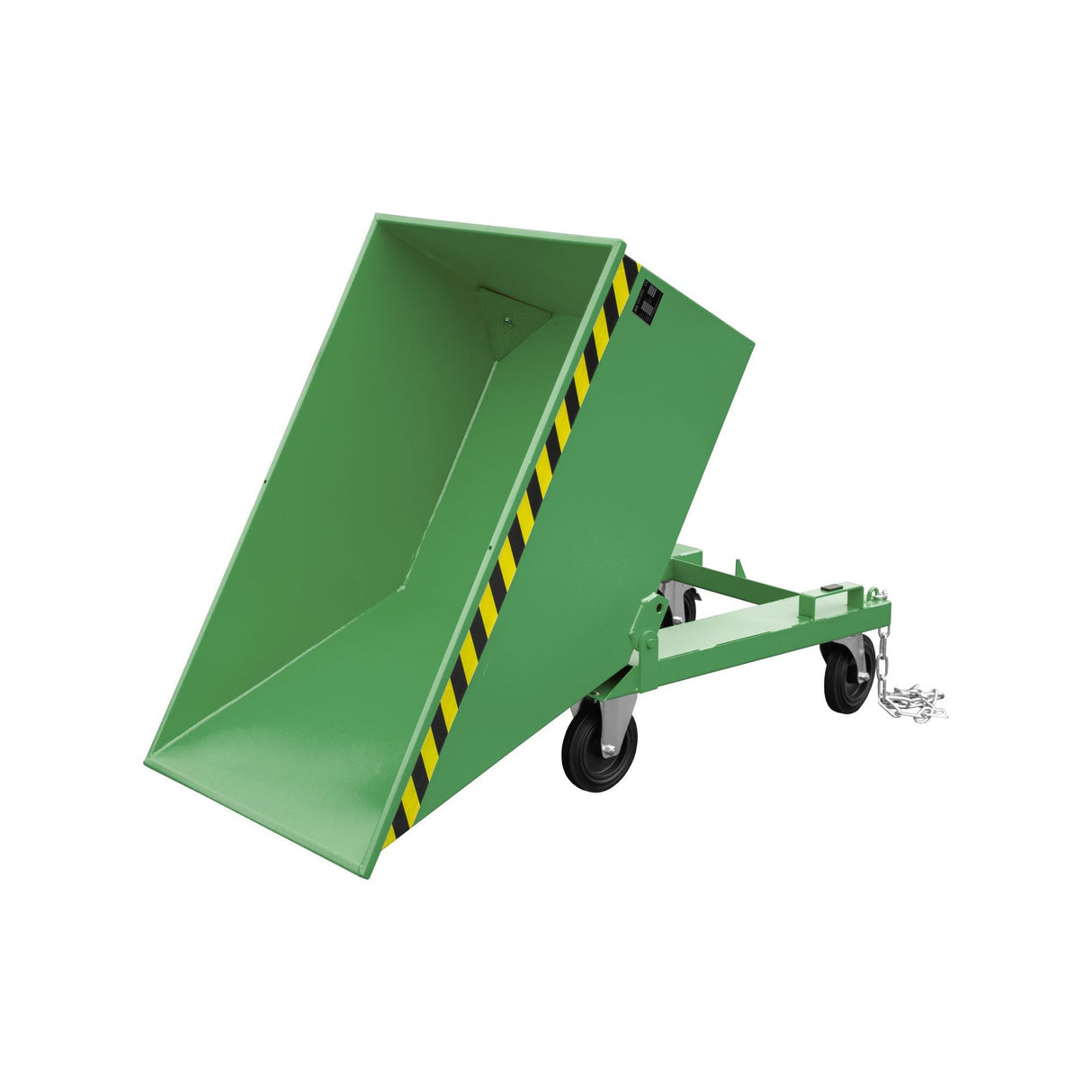 BAUER Südlohn Späne-Kippmulde Typ SKN 400 RAL 6011 Resedagrün - Art.-Nr. 4541-14-0000-4