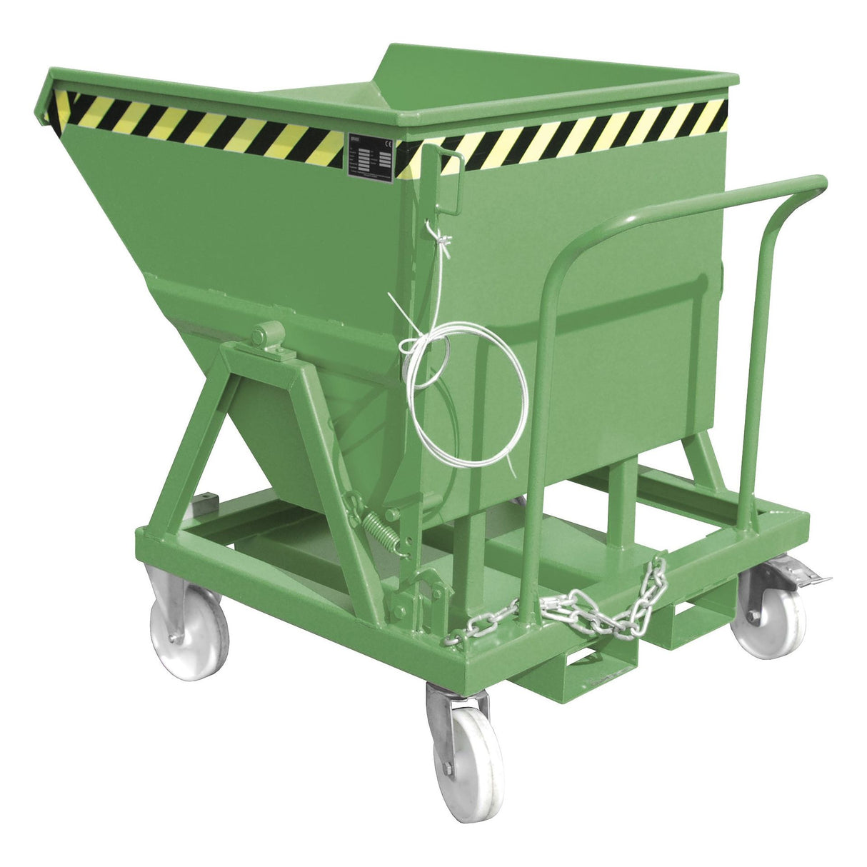 BAUER Südlohn Kippmulde Typ KS 400 RAL 6011 Resedagrün - Art.-Nr. 4541-15-0000-4