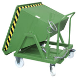 BAUER Südlohn Kippmulde Typ KS 400 RAL 6011 Resedagrün - Art.-Nr. 4541-15-0000-4