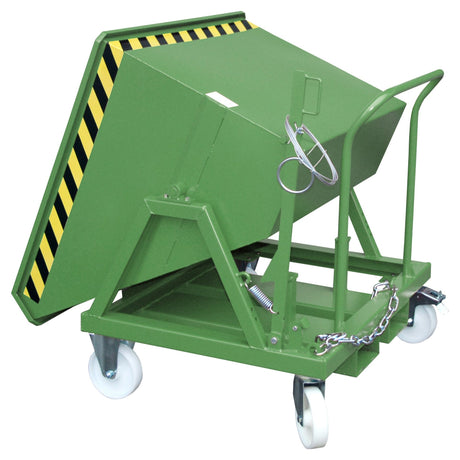 BAUER Südlohn Kippmulde Typ KS 400 RAL 6011 Resedagrün - Art.-Nr. 4541-15-0000-4