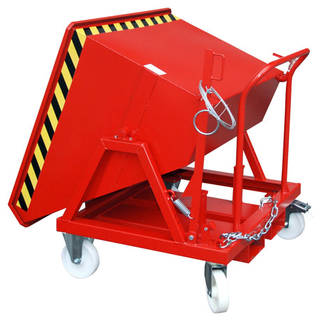 BAUER Südlohn Späne-Kippmulde Typ SKS 400 RAL 3000 Feuerrot - Art.-Nr. 4541-18-0000-2