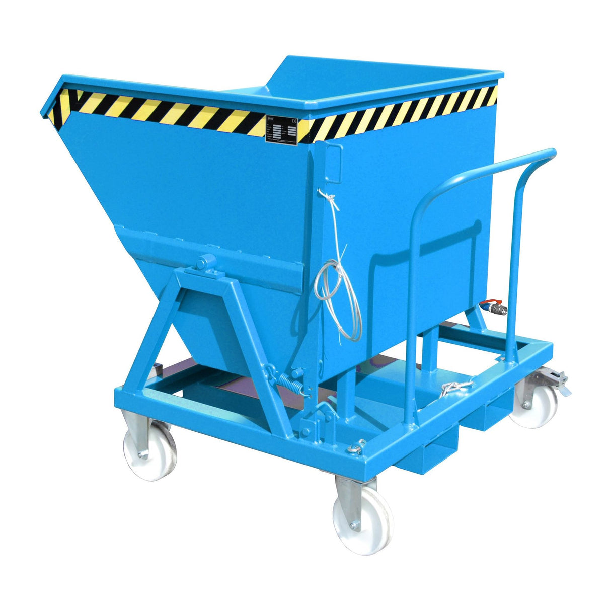 BAUER Südlohn Späne-Kippmulde Typ SKS 550 RAL 5012 Lichtblau - Art.-Nr. 4541-19-0000-3