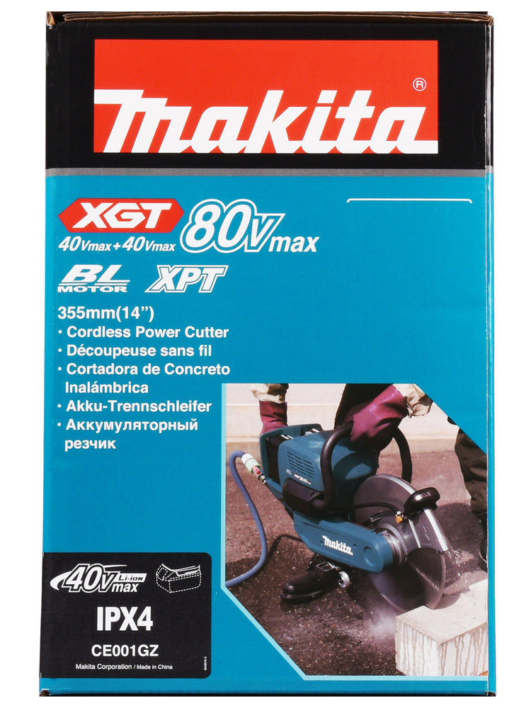 Makita Akku-Trennschleifer | für Nassschnitte mit integriertem Wasserschlauch & AFT - CE001GZ