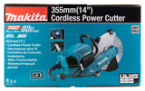 Makita Akku-Trennschleifer | mit Staubabsaugung, AWS & AFT für sicheres Arbeiten - CE002GZ01