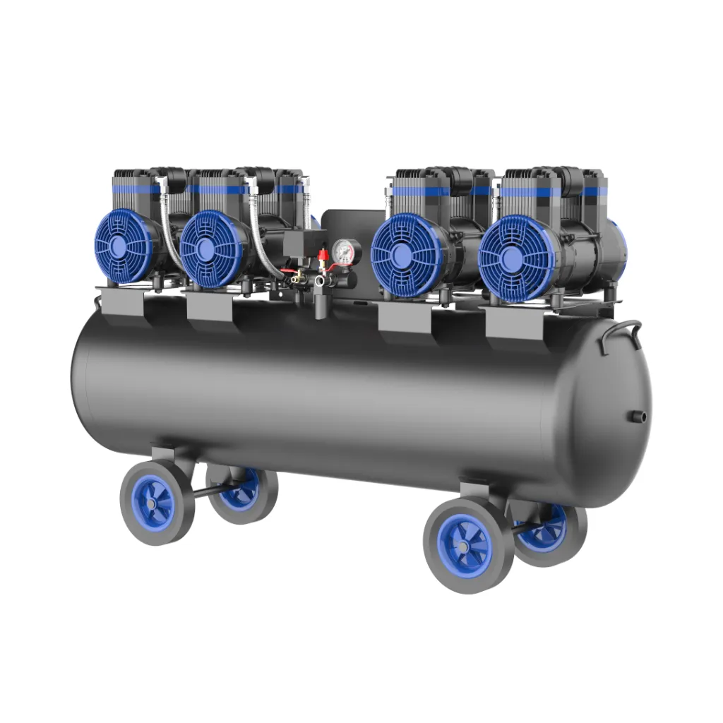 AirPro ölfreier Flüsterkompressor 135 L 12 bar 400 V – 640 L/min - CP63P4T135B12