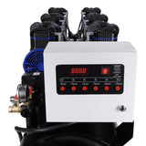 AirPro Profi 720 L/min Ölfreier Flüsterkompressor, Silent Kompressor - 6x2 PS - 280 L Tankvolumen - 400V - CP90P6T280