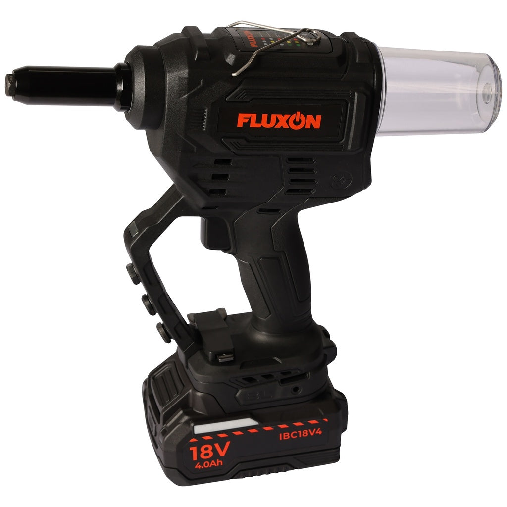 Fluxon Akku Blindnietzange inkl. 4 Ah Akku & Ladegerät – IR28N20B1